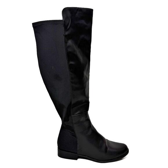 Lane Bryant 50/50 Faux-Leather Over-The-Knee Riding Boots size 9 Wide Calf - Picture 3 of 14